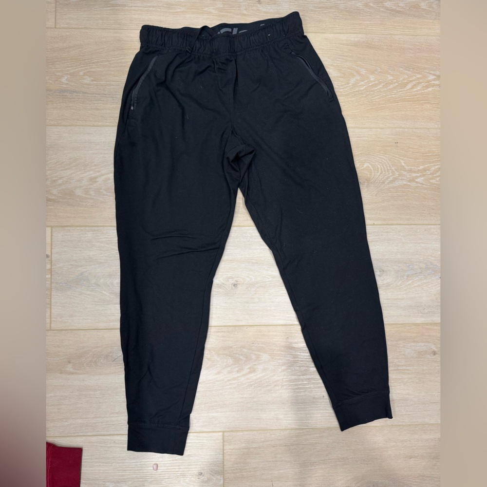 Black Tapered Jogger Sweatpants